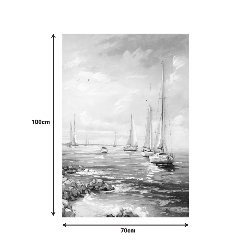 Πίνακας σε καμβά Sailsy Inart 70x3x100εκ 2