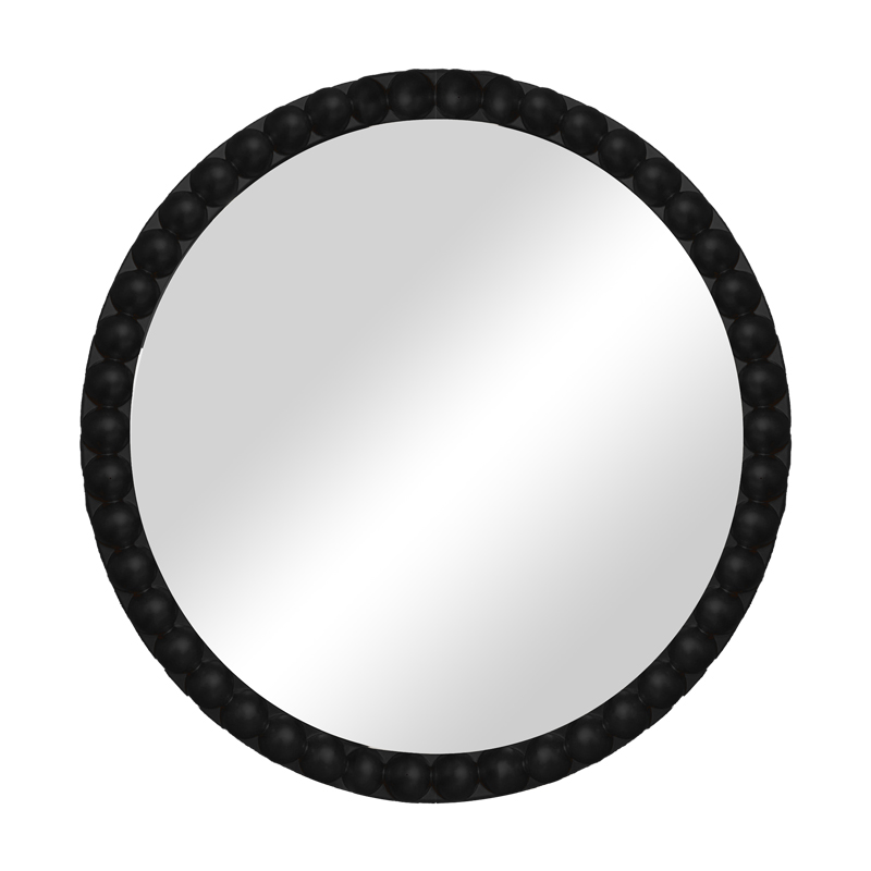 Καθρέπτης Mebel Inart μαύρο pp Φ60x3.5εκ 1