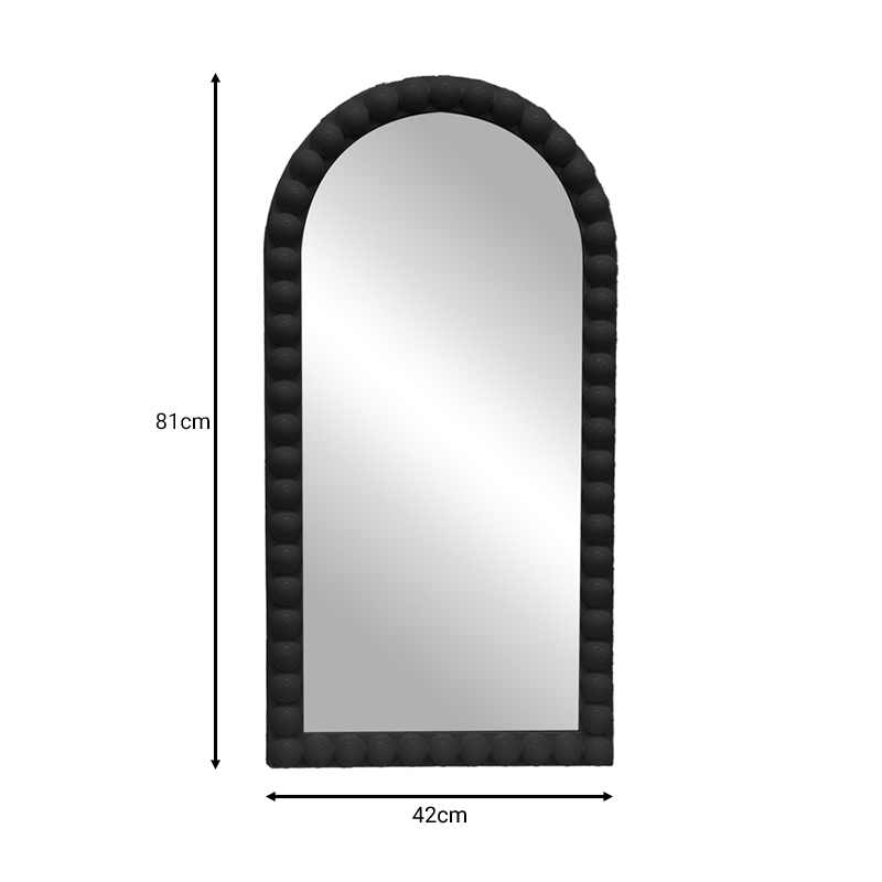 Καθρέπτης Pavloval pakoworld μαύρο pp 42x3.5x81εκ 2