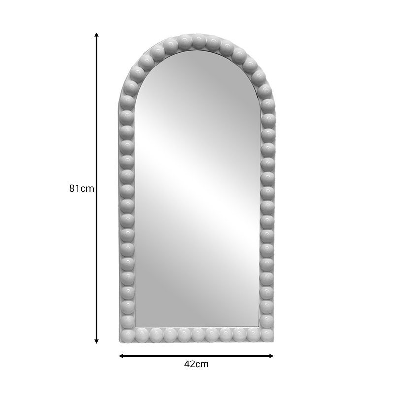 Καθρέπτης Pavloval pakoworld λευκό pp 42x3.5x81εκ 2