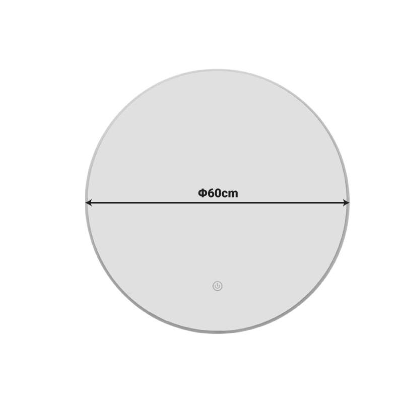 Καθρέπτης Led Lucox pakoworld pp-αλουμίνιο Φ60x3εκ 3