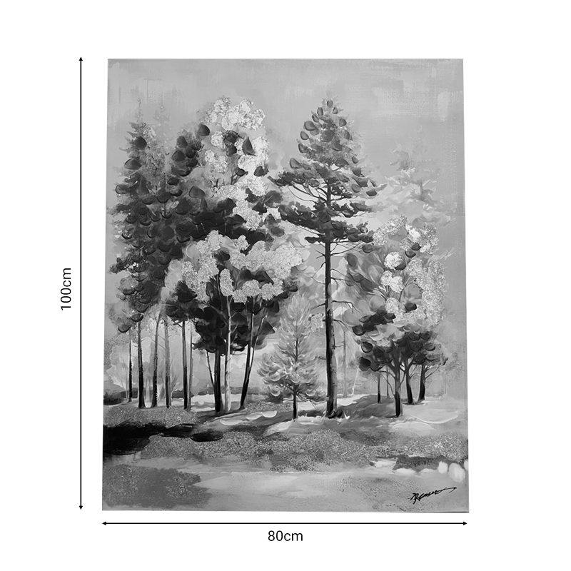 Πίνακας σε καμβά με πλαίσιο Tersa Inart 80x3x100εκ 2