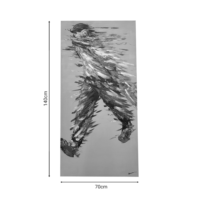 Πίνακας σε καμβά Walking Inart 70x3x140εκ 2