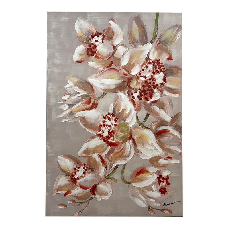 Πίνακας σε καμβά Flourish Inart 80x3x120εκ 1