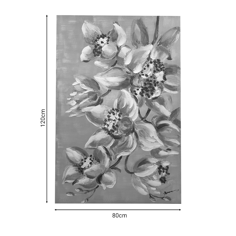 Πίνακας σε καμβά Flourish Inart 80x3x120εκ 2