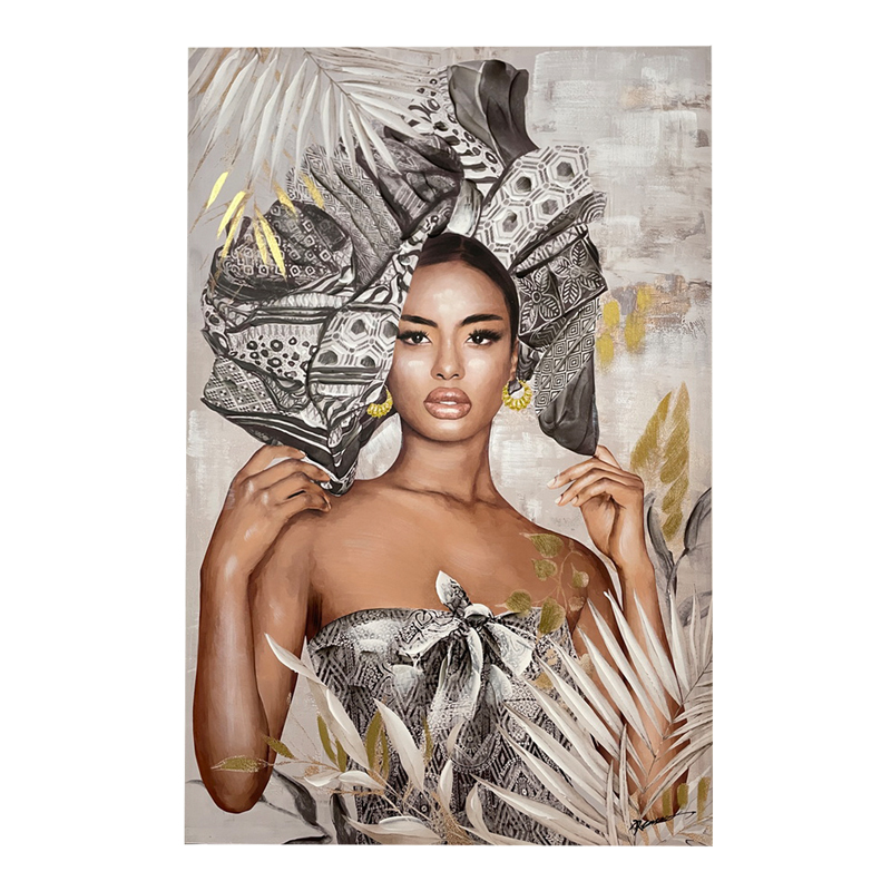 Πίνακας σε καμβά Jewler 3D Inart 80x3.5x120εκ 1