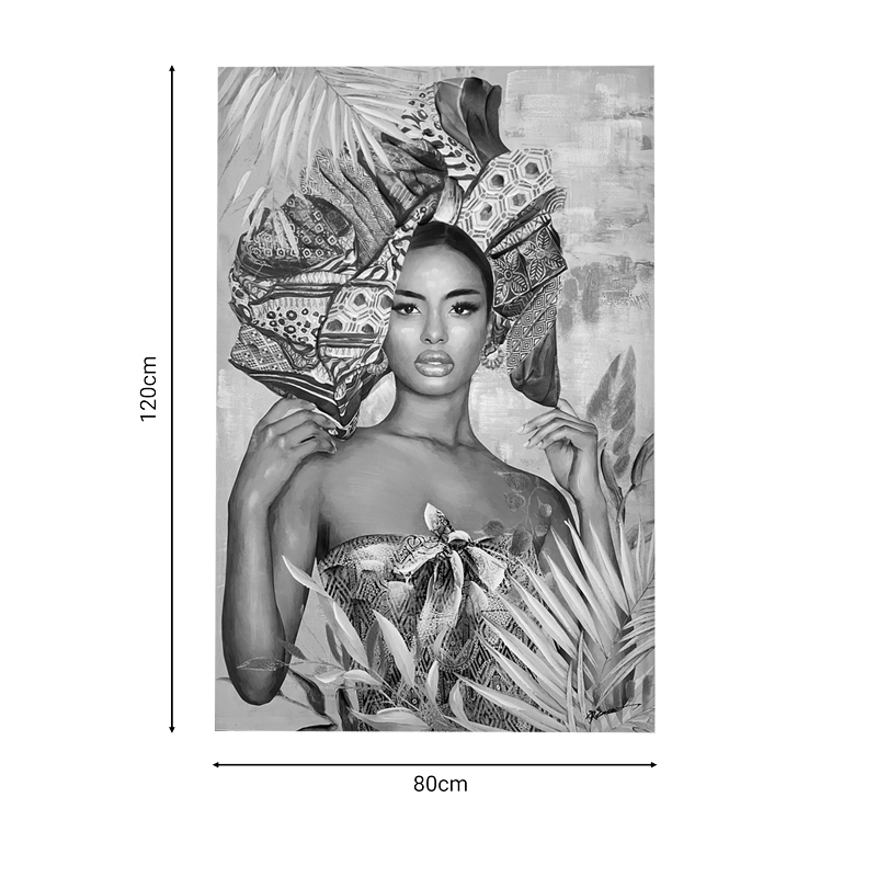 Πίνακας σε καμβά Jewler 3D Inart 80x3.5x120εκ 2