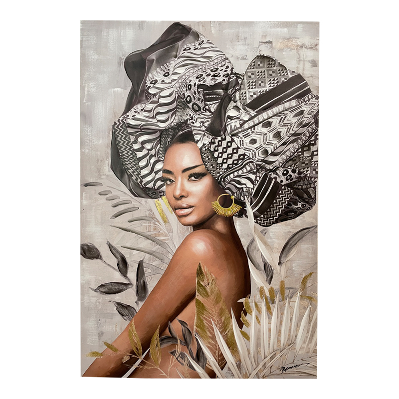 Πίνακας σε καμβά Jewler I 3D Inart 80x3x120εκ 1