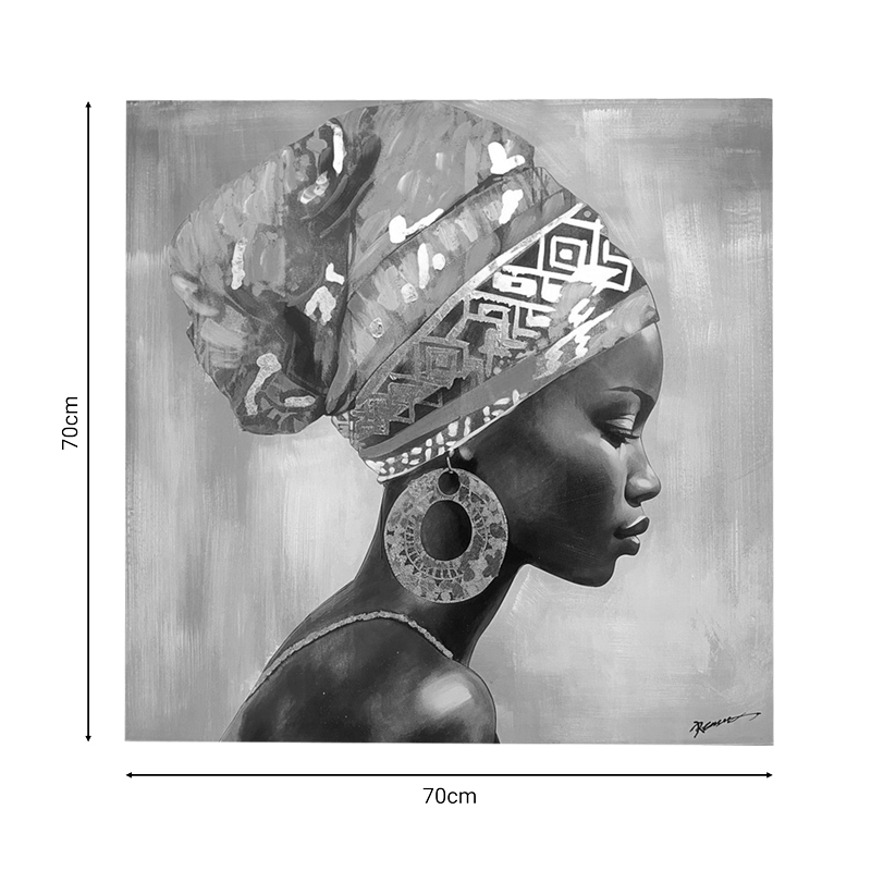 Πίνακας σε καμβά Mayo Inart 70x3x70εκ 2