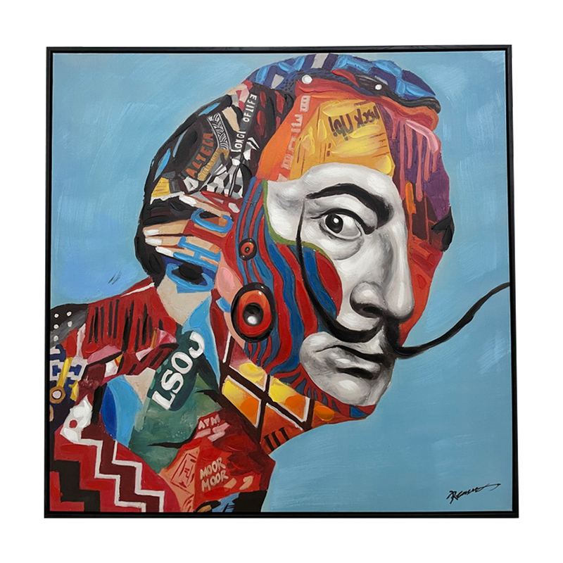 Πίνακας σε καμβά με πλαίσιο Eyelo Inart 80x3.5x80εκ 1