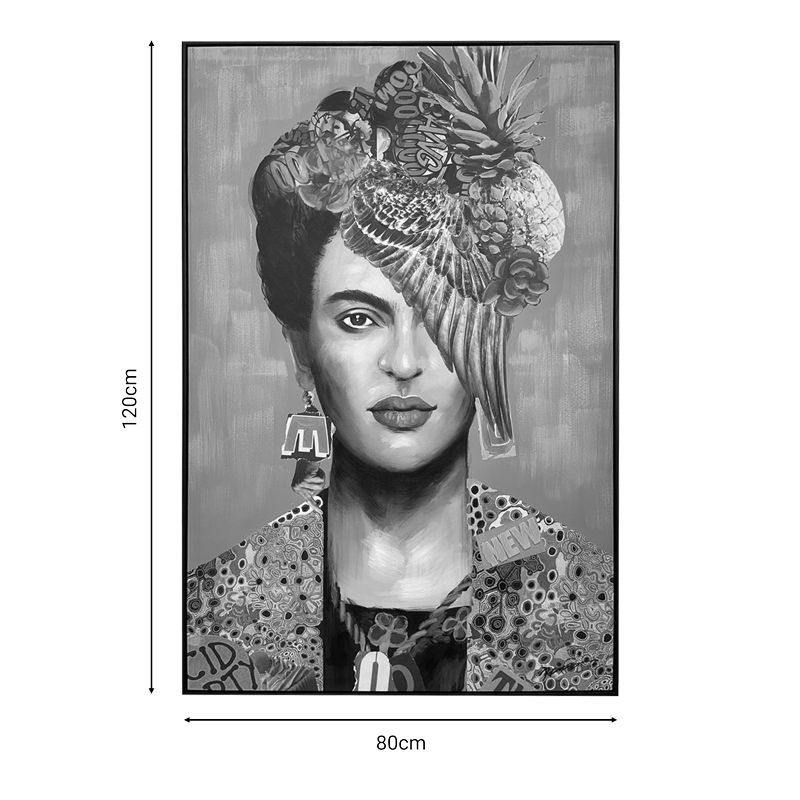 Πίνακας σε καμβά Frilo Inart με πλαίσιο 80x3x120εκ 2