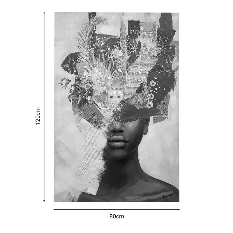 Πίνακας σε καμβά Drenia Inart 80x3x120εκ 2