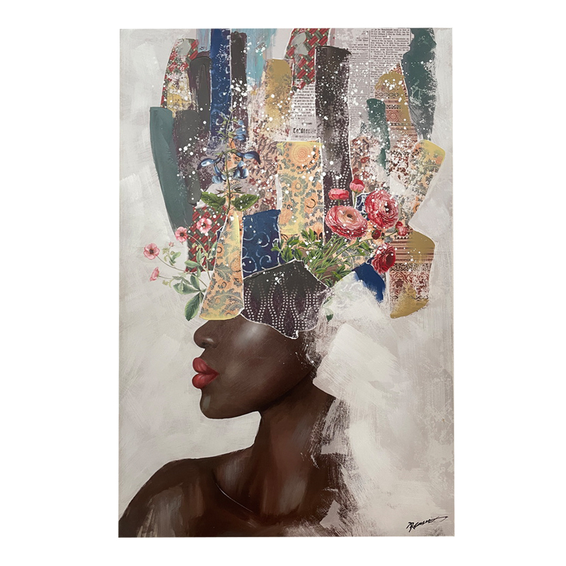 Πίνακας σε καμβά Drenia I Inart 80x3x120εκ 1