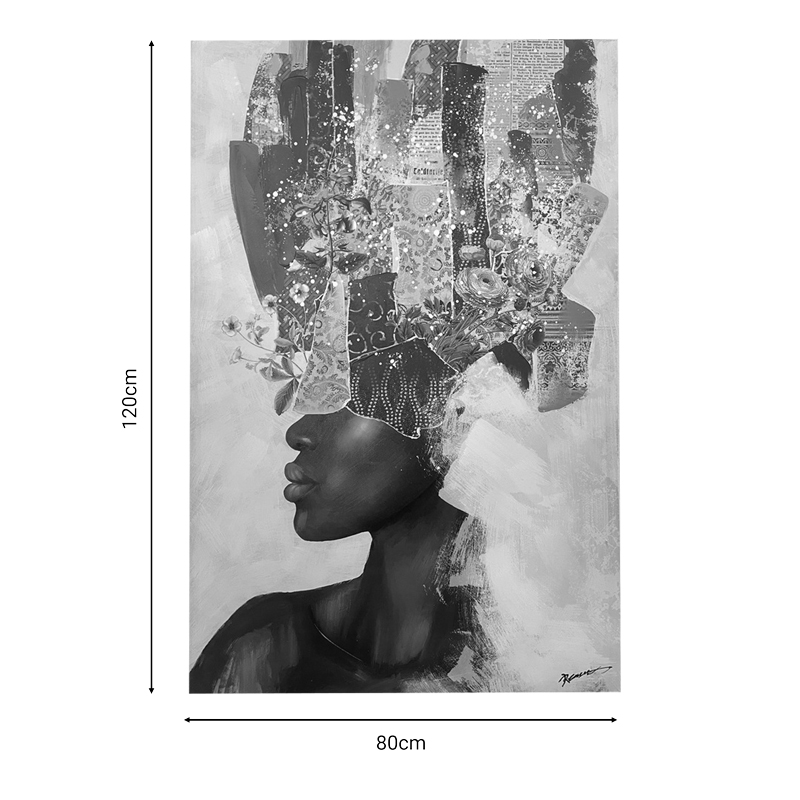 Πίνακας σε καμβά Drenia I Inart 80x3x120εκ 2