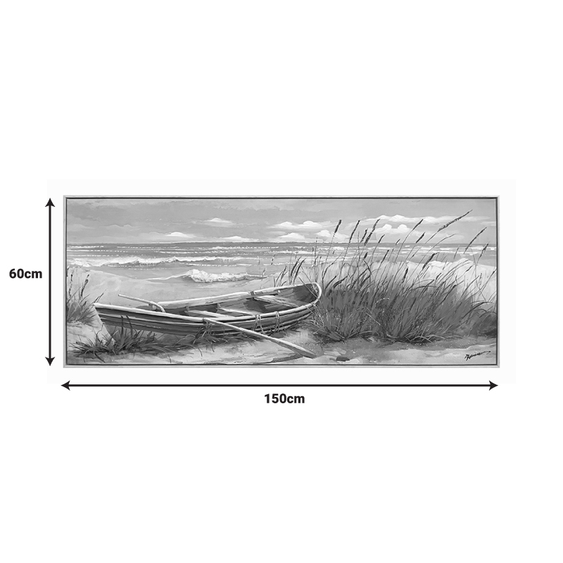 Πίνακας σε καμβά Barcu Inart με πλαίσιο 150x3.5x60εκ 2