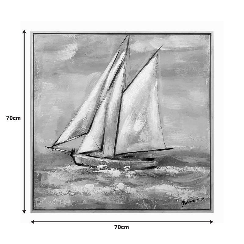 Πίνακας σε καμβά Siedo Inart με πλαίσιο 70x3.5x70εκ 2
