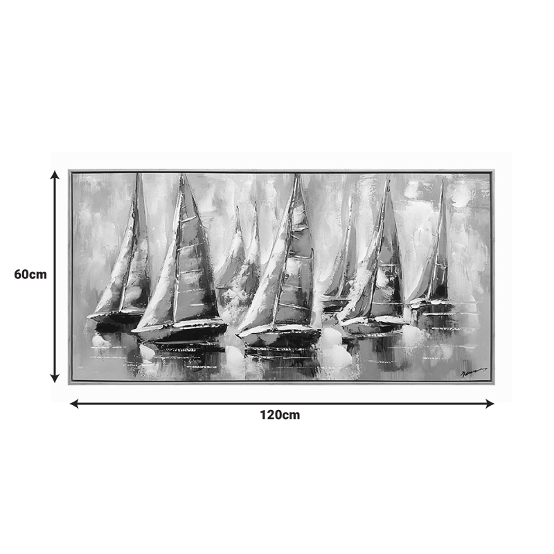 Πίνακας σε καμβά Yelkan Inart με πλαίσιο 120x3.5x60εκ 2