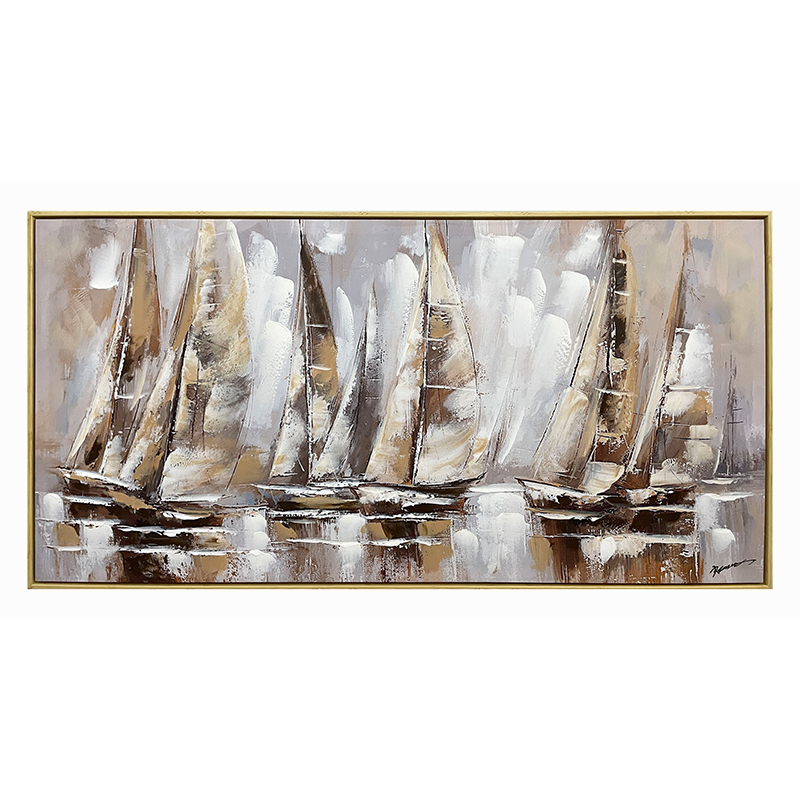 Πίνακας σε καμβά Yelkan Ι Inart με πλαίσιο 120x3.5x60εκ 1