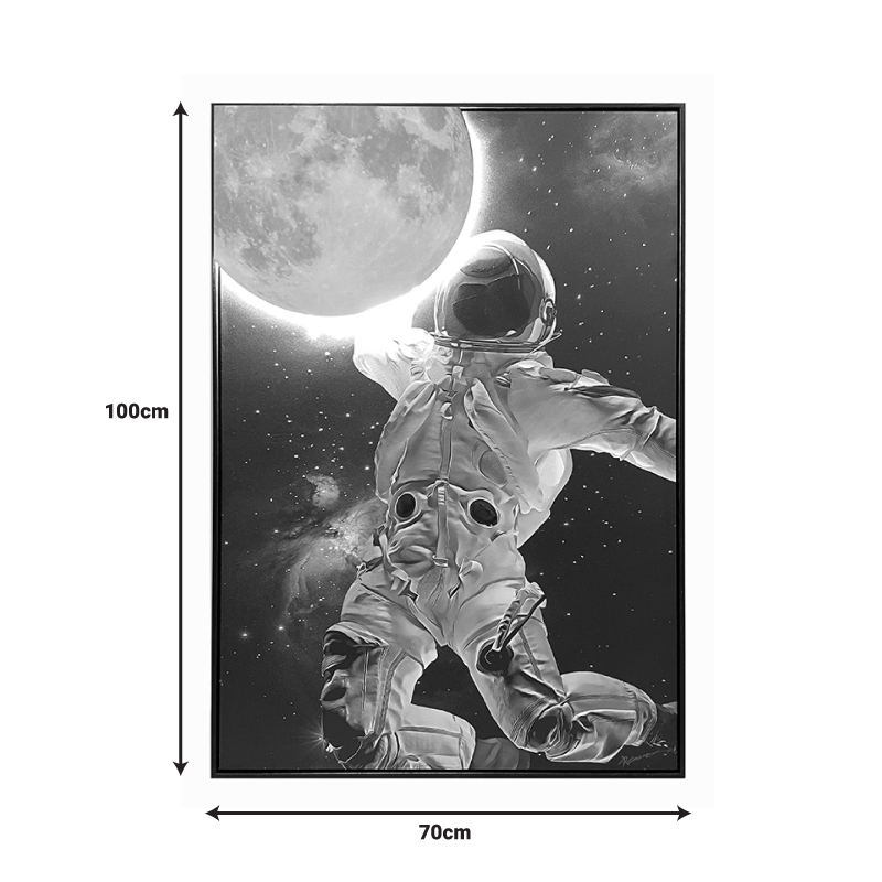 Πίνακας σε καμβά Mallo 3D Inart με πλαίσιο 70x3.5x100εκ 2