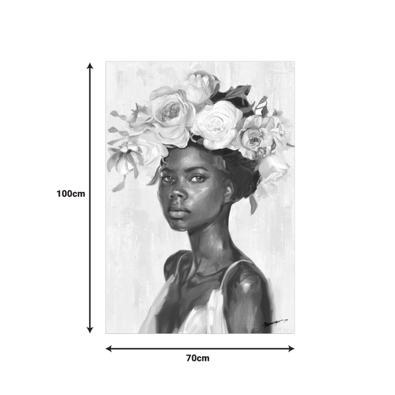 Πίνακας σε καμβά Fleri Ι Inart 70x3.5x100εκ 2