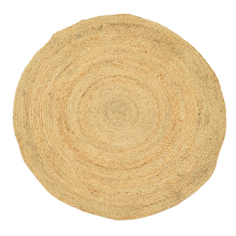 Χαλί Solon Inart φυσικό γιούτα 120x120x1εκ 1