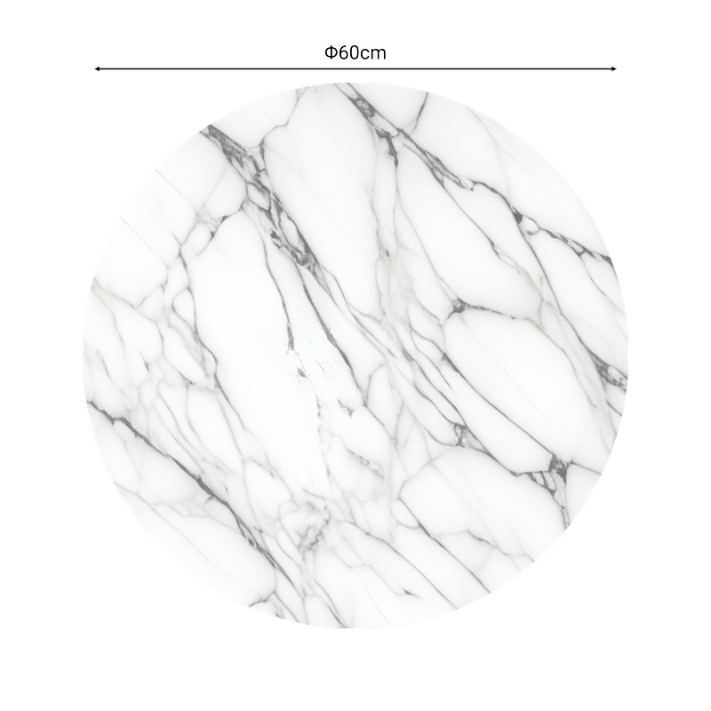 Επιφάνεια τραπεζιού Kailo pakoworld τ.Werzalit όψη μαρμάρου Φ60εκ 2