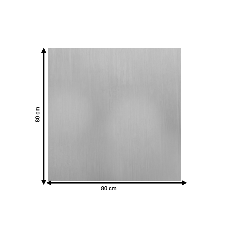 Επιφάνεια τραπεζιού Tredial pakoworld τ.Werzalit μπεζ 80x80εκ 2