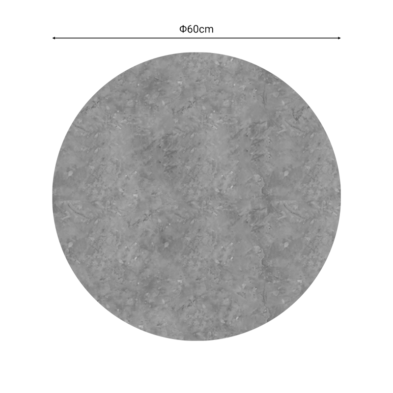 Επιφάνεια τραπεζιού Fenzo pakoworld τ.Werzalit γκρι μαρμάρου Φ60εκ 2