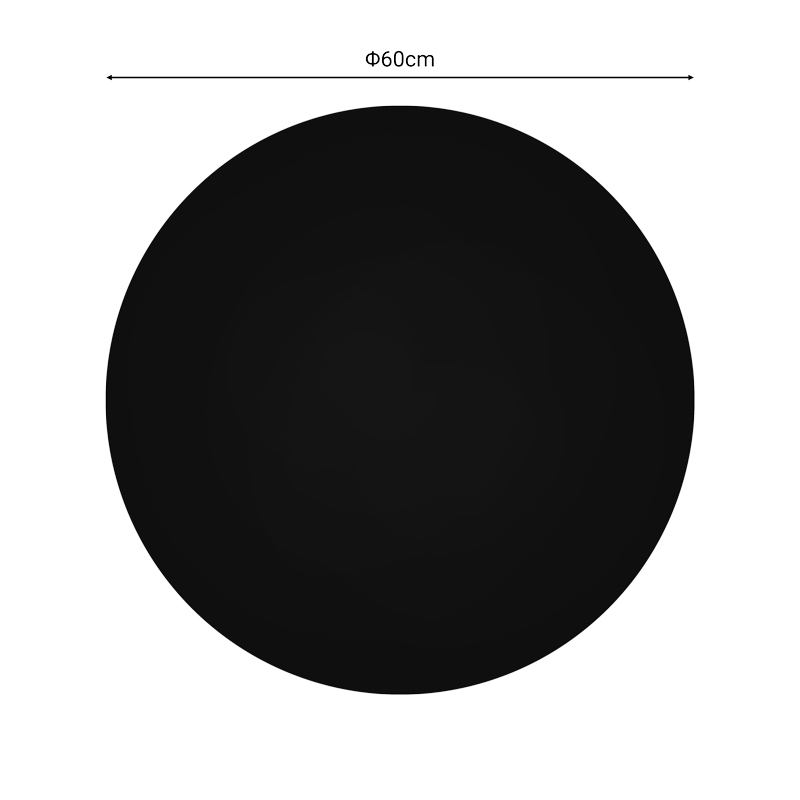 Επιφάνεια τραπεζιού Senlo pakoworld τ.Werzalit μαύρο Φ60εκ 2