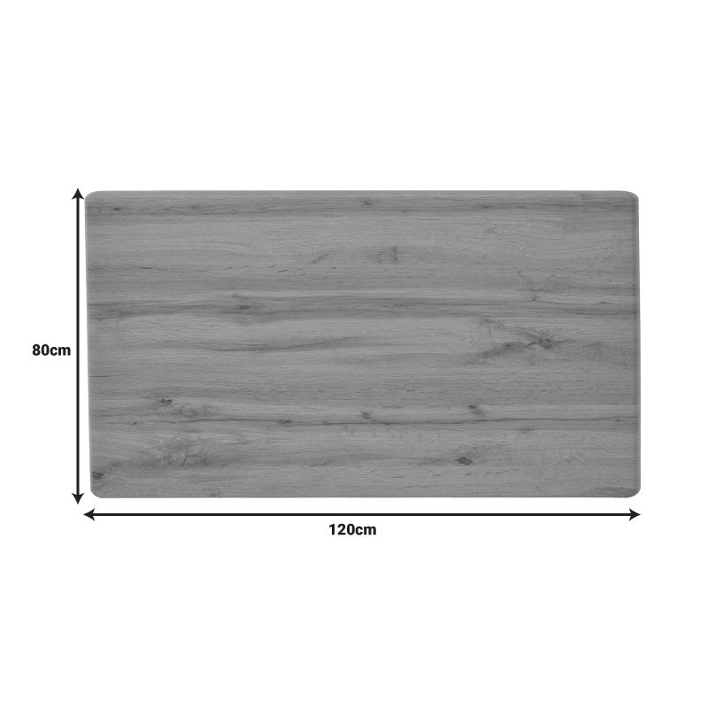 Επιφάνεια τραπεζιού Wimeja pakoworld τ.Werzalit σε oak απόχρωση 120x80εκ 3