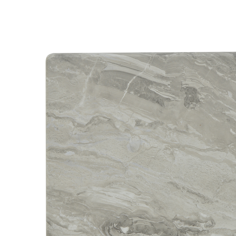 Επιφάνεια τραπεζιού Dirgo pakoworld τ.Werzalit ανοιχτό γκρι σε όψη μαρμάρου 70x70εκ 2