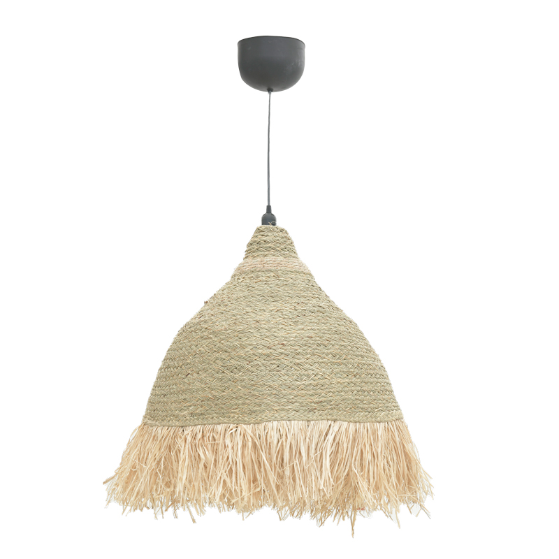 Φωτιστικό οροφής Boher Inart seagrass σε φυσική απόχρωση Φ60x99εκ 1