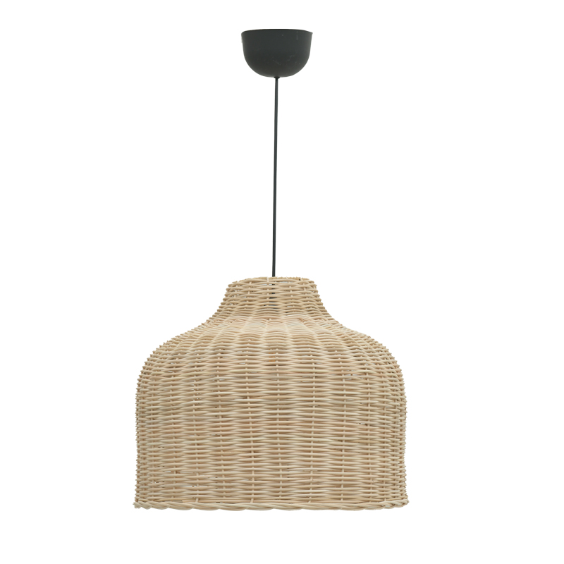 Φωτιστικό οροφής Ziquel Inart rattan σε φυσική απόχρωση Φ42x89εκ 1
