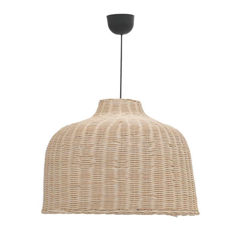 Φωτιστικό οροφής Ziquel Inart rattan σε φυσική απόχρωση Φ60x99εκ 1