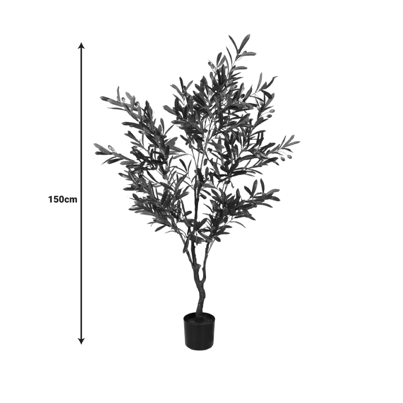 Διακοσμητικό φυτό Olive tree I σε γλάστρα Inart πράσινο pp Υ150εκ 4