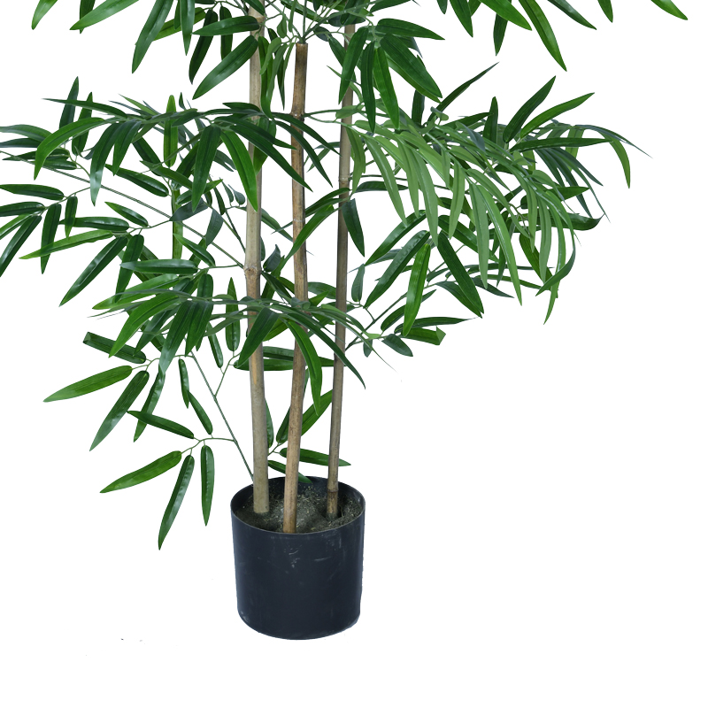 Διακοσμητικό φυτό Bamboo σε γλάστρα Inart πράσινο pp Υ130εκ 3