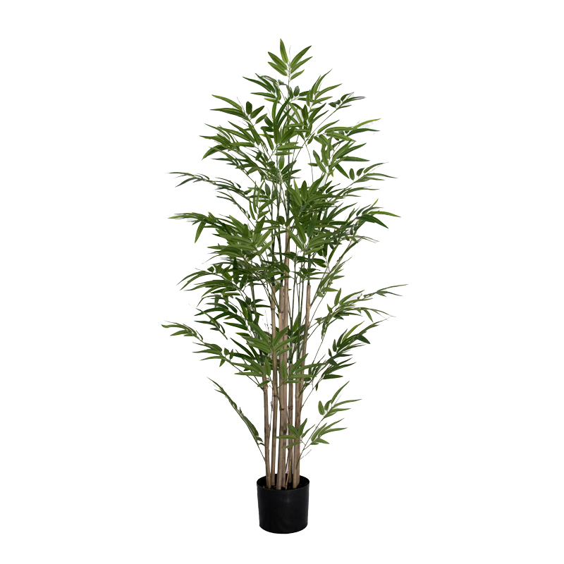 Διακοσμητικό φυτό Bamboo I σε γλάστρα Inart πράσινο pp Υ150εκ 1