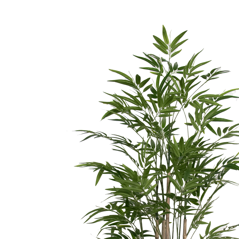 Διακοσμητικό φυτό Bamboo I σε γλάστρα Inart πράσινο pp Υ150εκ 2