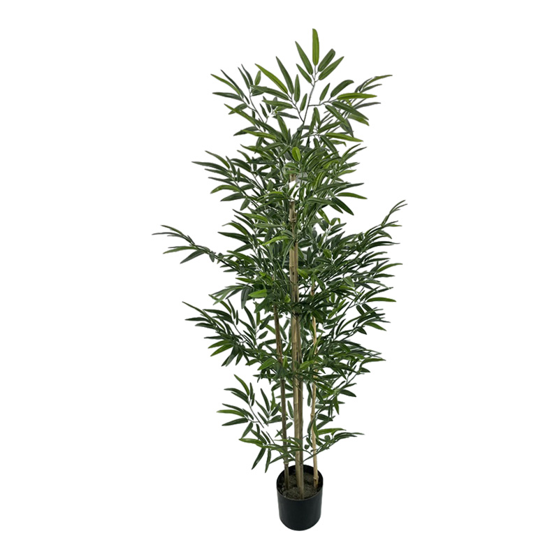 Διακοσμητικό φυτό Bamboo σε γλάστρα Inart πράσινο pp Υ150εκ 1