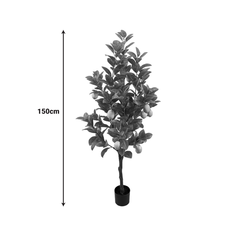 Διακοσμητικό φυτό Lemon tree σε γλάστρα Inart πράσινο pp Υ150εκ 2