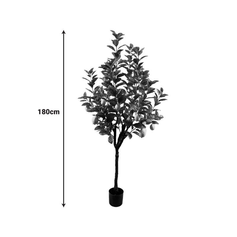 Διακοσμητικό φυτό Lemon tree σε γλάστρα Inart πράσινο pp Υ180εκ 2