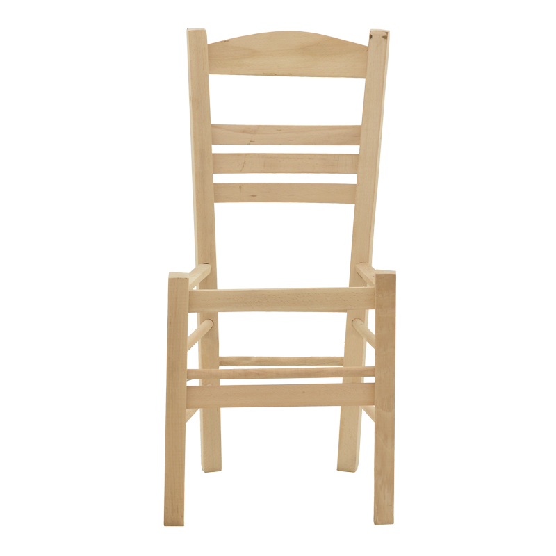 Καρέκλα καφενείου Eπιλοχία pakoworld άβαφο ξύλο 42x40x89εκ 4