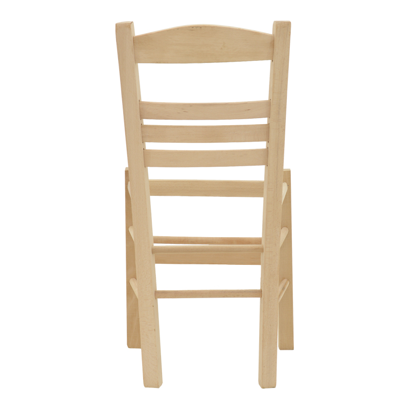 Καρέκλα καφενείου Eπιλοχία pakoworld άβαφο ξύλο 42x40x89εκ 5