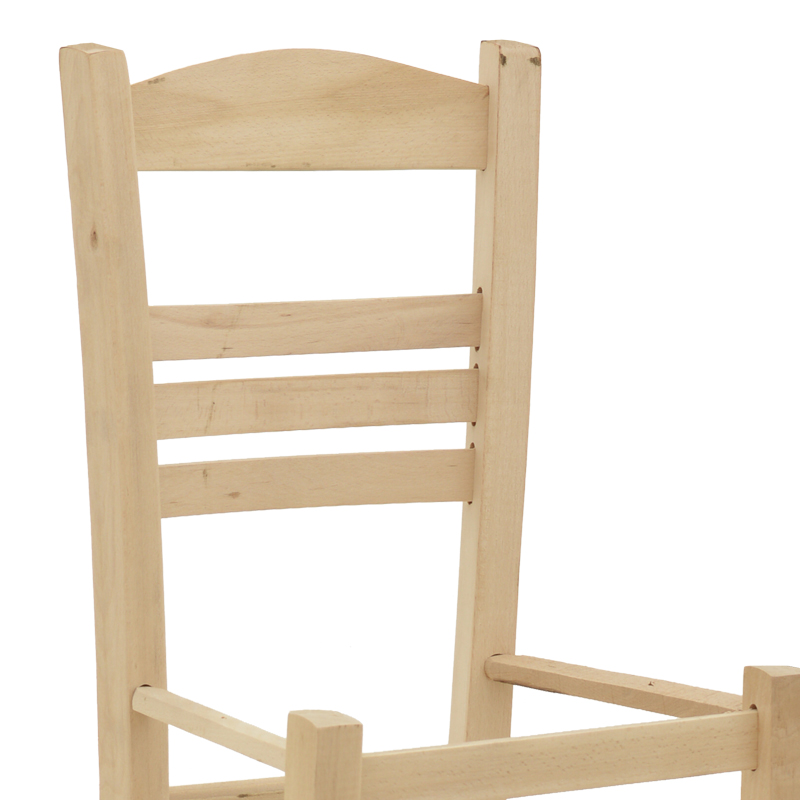 Καρέκλα καφενείου Eπιλοχία pakoworld άβαφο ξύλο 42x40x89εκ 6
