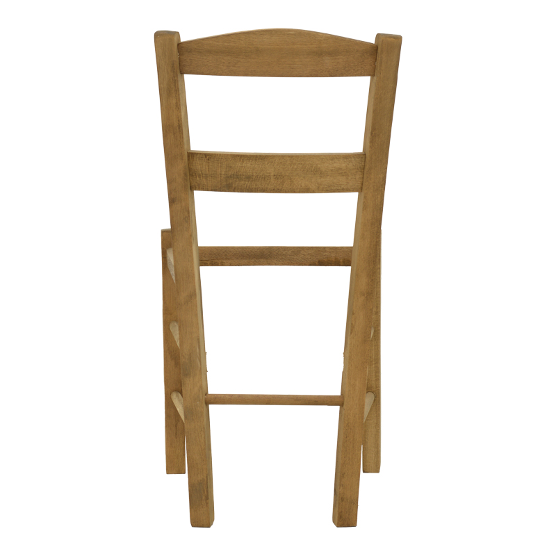 Καρέκλα καφενείου επιλοχία Syros pakoworld καρυδί ξύλο 42x40x89εκ 5