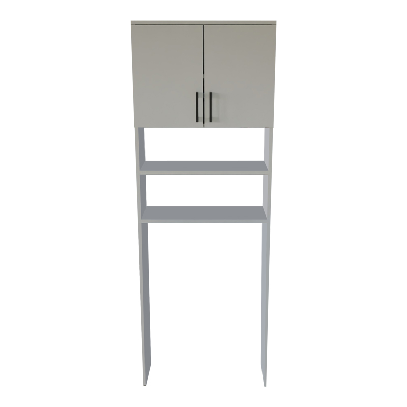 Έπιπλο πλυντηρίου Hifro pakoworld λευκό μελαμίνης 65x27x185.5εκ 3