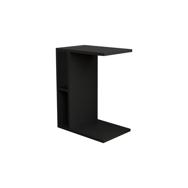 Βοηθητικό τραπέζι Boner pakoworld ανθρακί μελαμίνης 45x29.5x61εκ 1