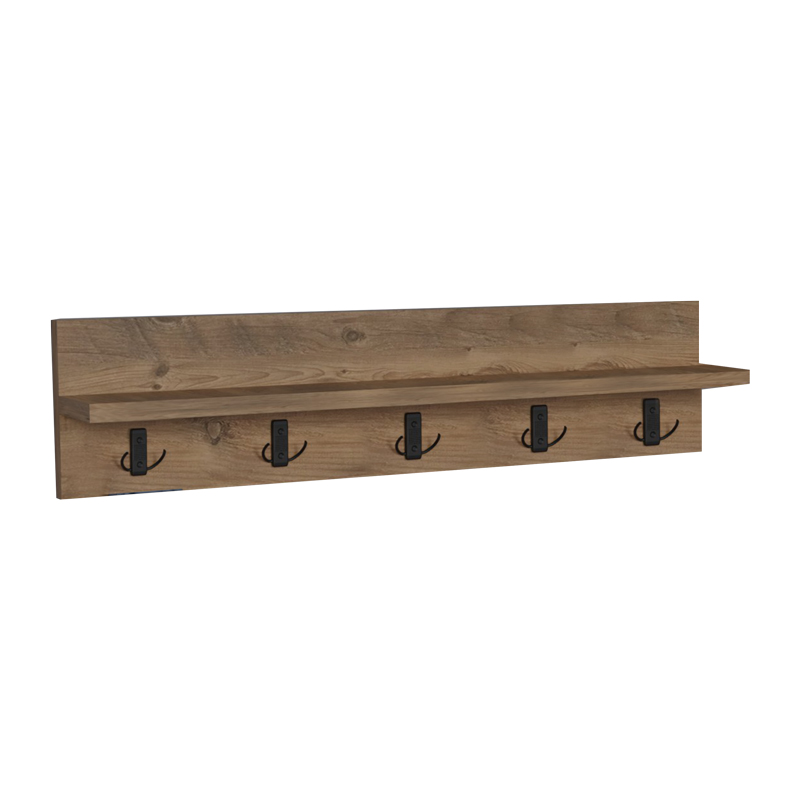 Κρεμάστρα τοίχου Esform pakoworld oak μελαμίνης 80x11x18εκ 1