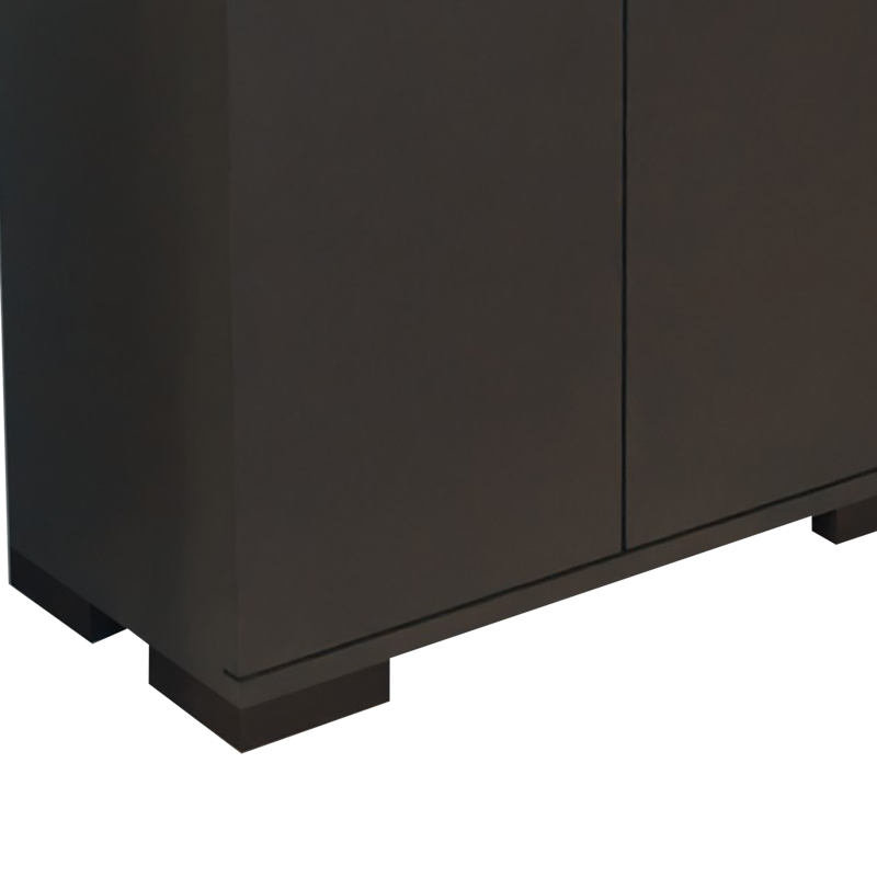 Ντουλάπι Yven pakoworld ανθρακί μελαμίνης 65x32x83εκ 6