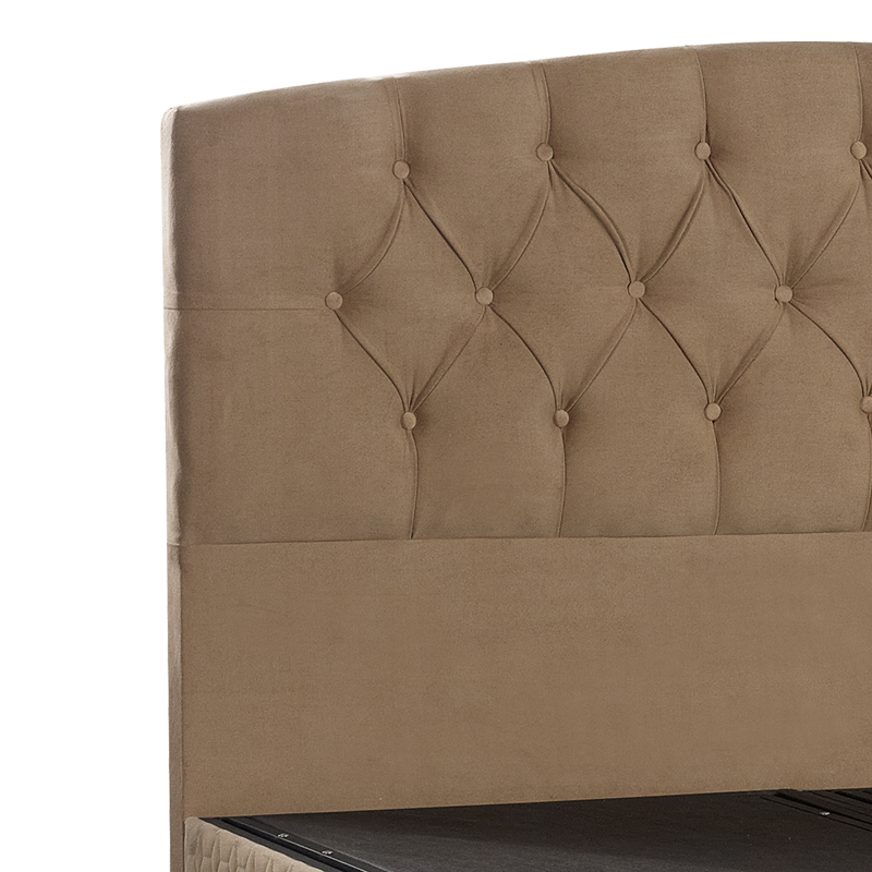 Κρεβάτι Lanse pakoworld διπλό με αποθηκευτικό χώρο μπεζ 160x200εκ 5